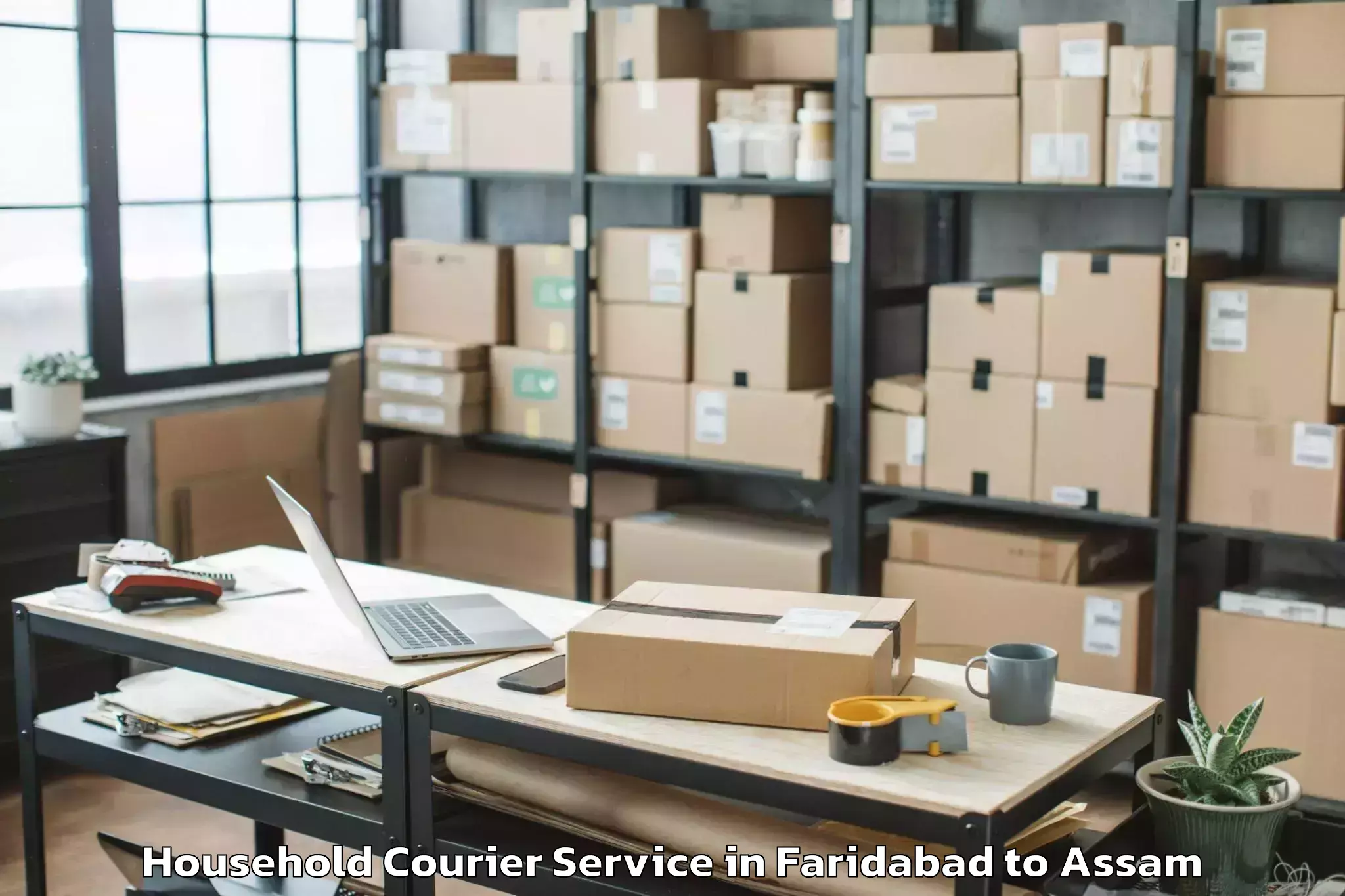 Easy Faridabad to Bagribari Pt Household Courier Booking